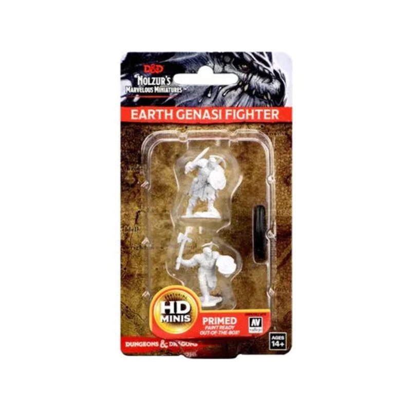 Wizkids - Dungeons and Dragons - Nolzurs Marvellous Miniatures - Earth Genasi Male Fighter - 73203