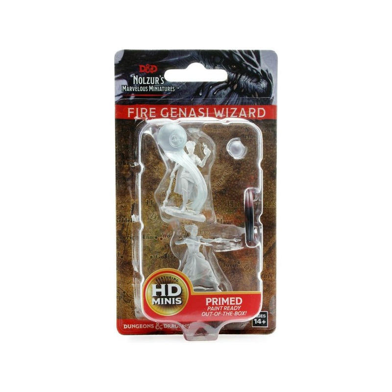 Wizkids - Dungeons and Dragons - Unpainted Miniature - Nolzurs Marvellous Miniatures - Fire Genasi Female Wizard - 73336