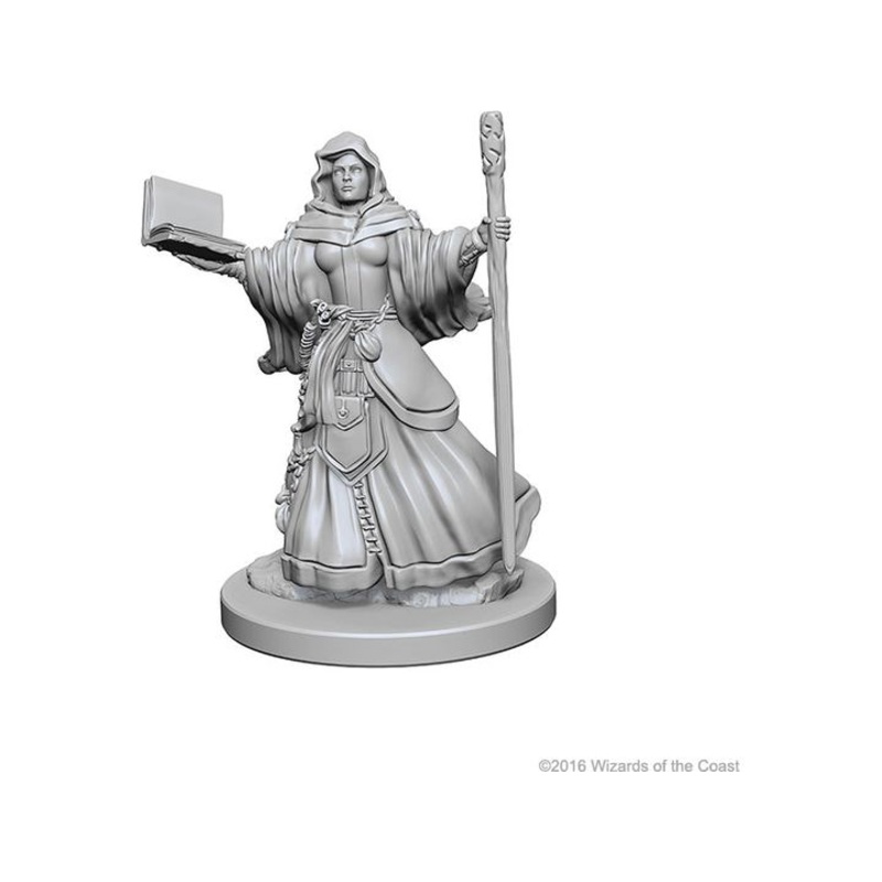 Wizkids - Dungeons and Dragons - Unpainted Miniature - Nolzurs Marvellous Miniatures - Human Female Wizard - 72619