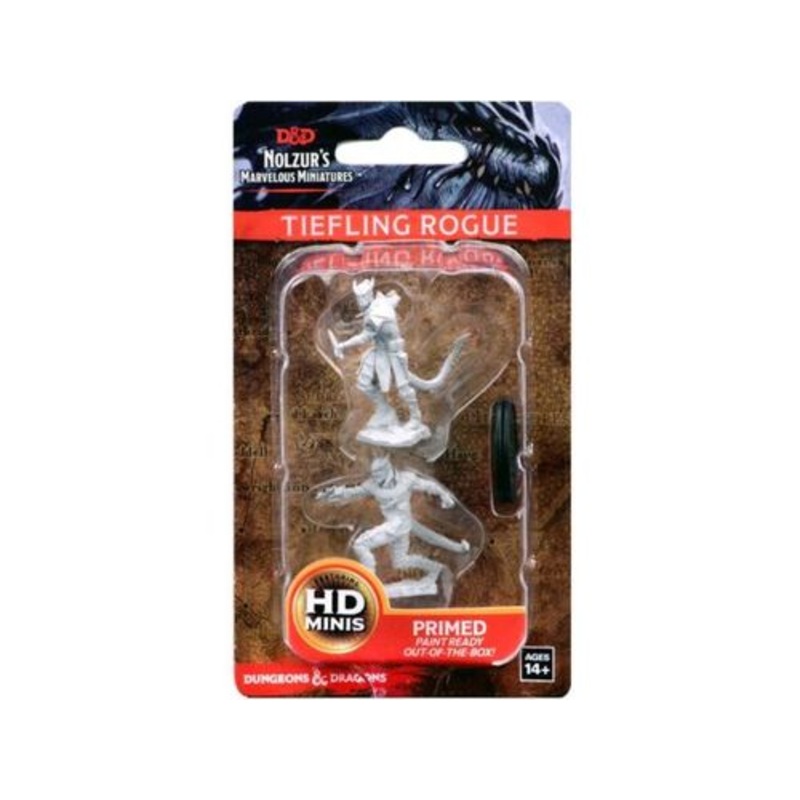 Wizkids - Dungeons and Dragons - Unpainted Miniature - Nolzurs Marvellous Miniatures - Tiefling Male Rogue - 73338