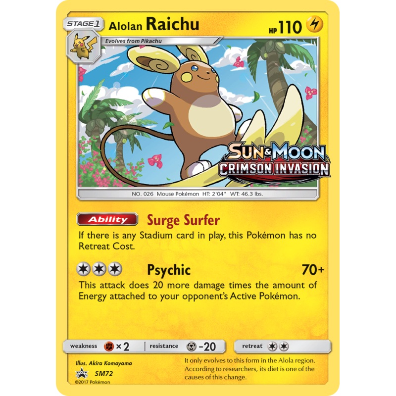 Alolan Raichu (SM72) (Prerelease Promo) [Sun & Moon: Black Star Promos]