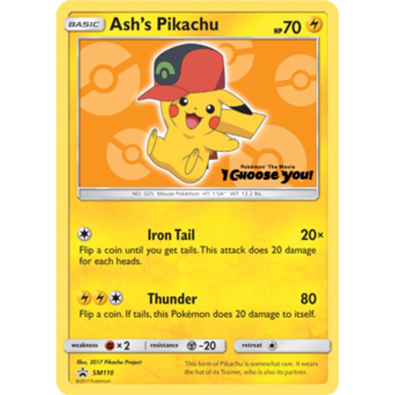 Ash's Pikachu (SM110) [Sun & Moon: Black Star Promos]