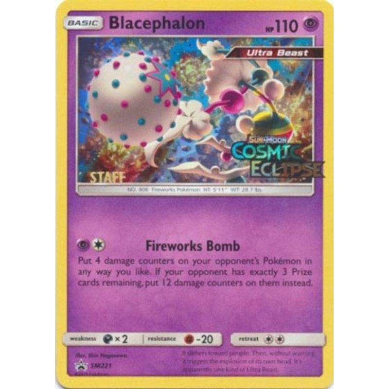 Blacephalon (SM221) (Staff Prerelease Promo) [Sun & Moon: Black Star Promos]