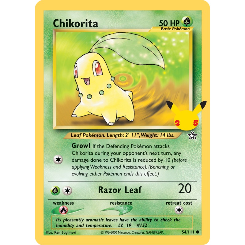 Chikorita (54/111) (Jumbo Card) [First Partner Pack]
