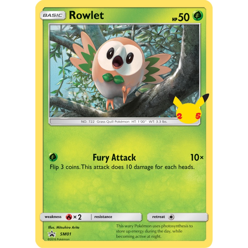 Rowlet (SM01) (Jumbo Card) [First Partner Pack]