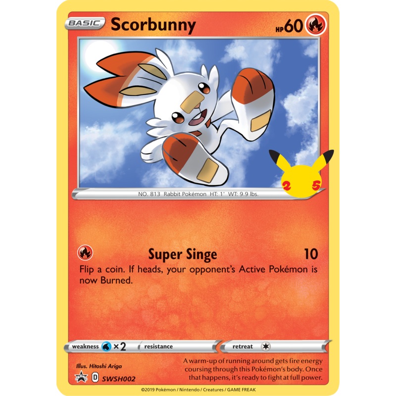 Scorbunny (SWSH002) (Jumbo Card) [First Partner Pack]