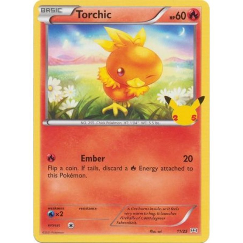 TORCHIC - 11/25 - MCDONALD'S 25TH ANNIVERSARY - HOLO
