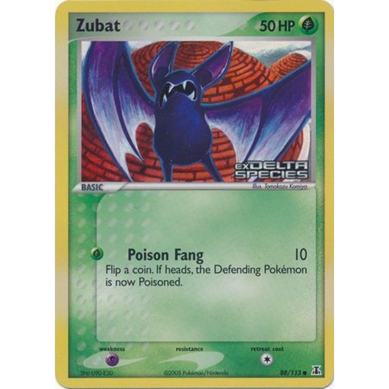 Zubat (88/113) (Stamped) [EX: Delta Species]
