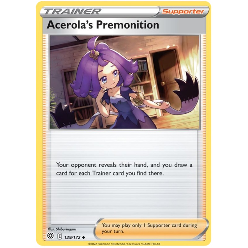 Acerola's Premonition (129/172) [Sword & Shield: Brilliant Stars]