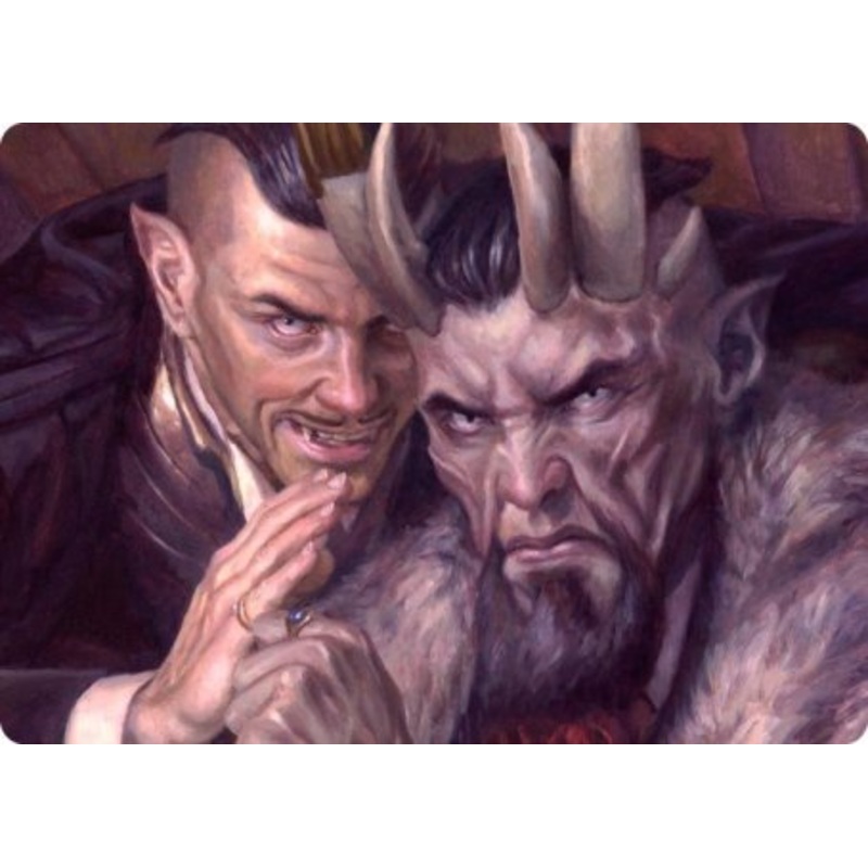 A Little Chat Art Card [Streets of New Capenna Art Series]
