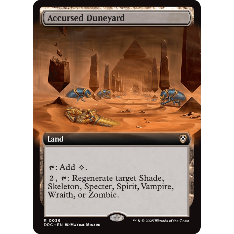 Accursed Duneyard (Extended Art) [Aetherdrift Commander]