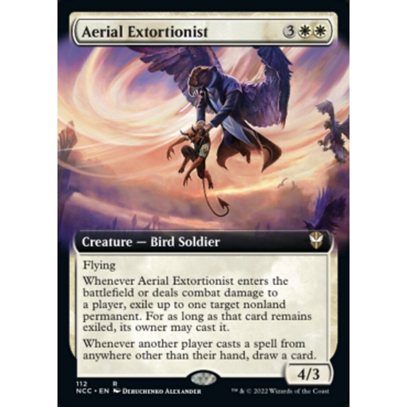 Aerial Extortionist (Extended Art) [Streets of New Capenna Commander]