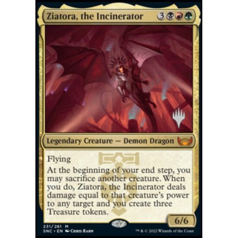 Ziatora, the Incinerator (Promo Pack) [Streets of New Capenna Promos]