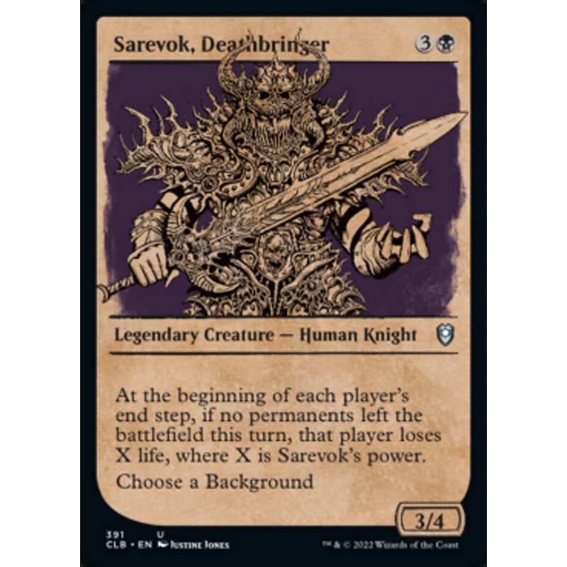 Sarevok, Deathbringer (Showcase) [Commander Legends: Battle for Baldur's Gate]
