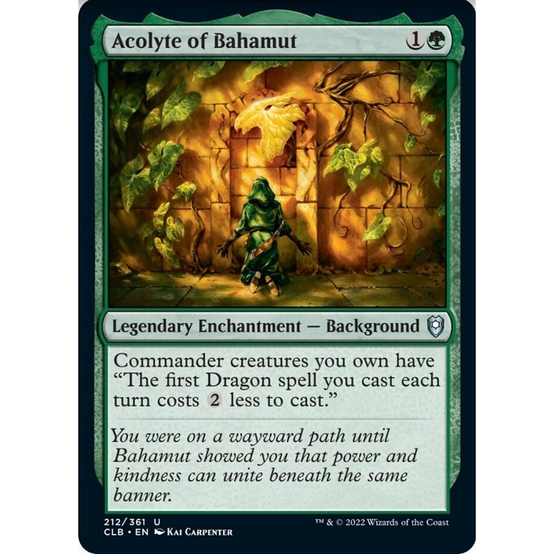Acolyte of Bahamut [Commander Legends: Battle for Baldur's Gate]