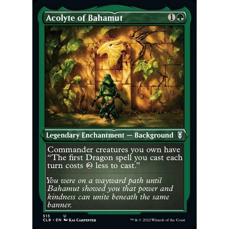 Acolyte of Bahamut (Foil Etched) [Commander Legends: Battle for Baldur's Gate]