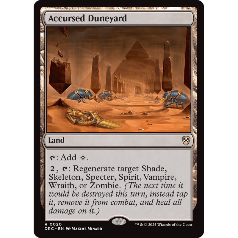 Accursed Duneyard [Aetherdrift Commander]