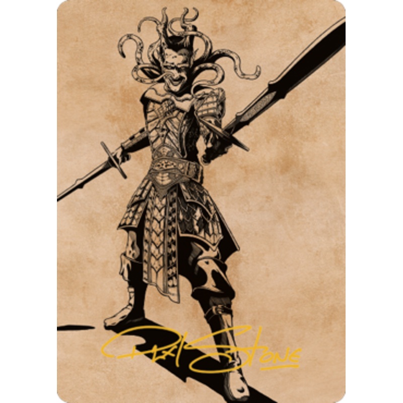 Zevlor, Elturel Exile Art Card (78) (Gold-Stamped Signature) [Commander Legends: Battle for Baldur's Gate Art Series]