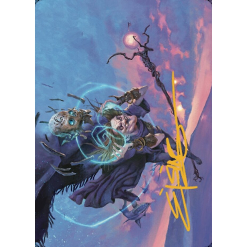 Zur, Eternal Schemer Art Card 1 (Gold-Stamped Signature) [Dominaria United Art Series]