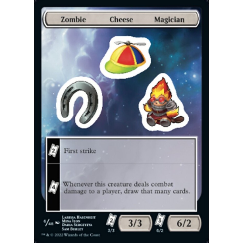 Zombie Cheese Magician [Unfinity Stickers]