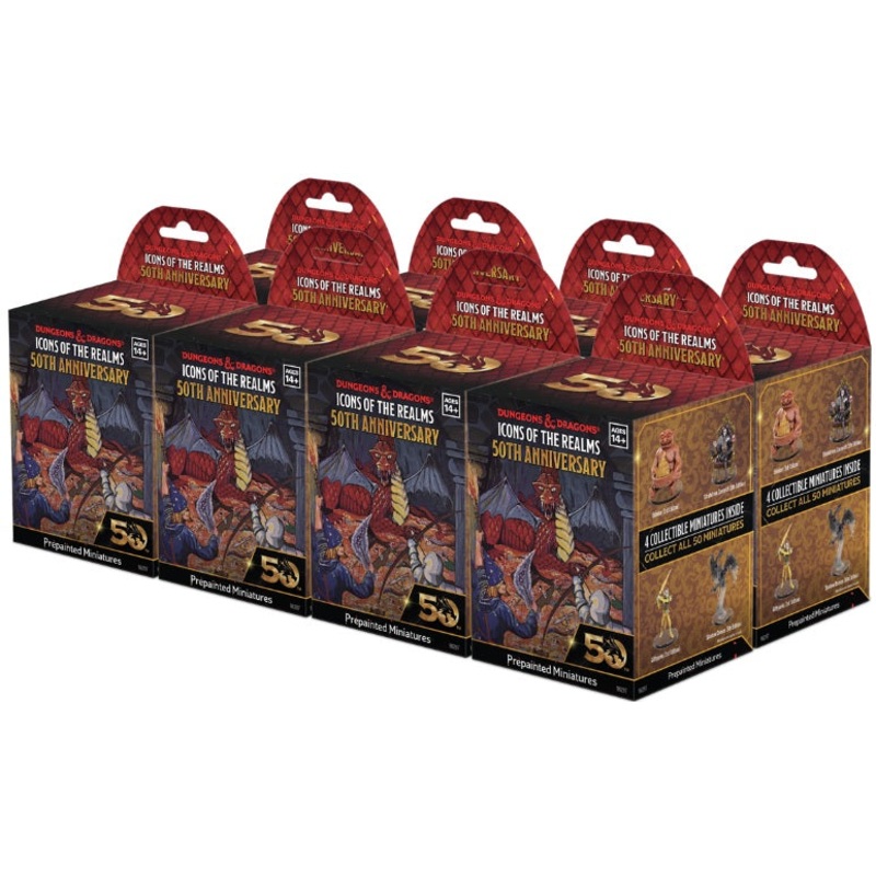 Dungeons & Dragons Icons Of The Realms: Set 31 - 50th Anniversary 8 Count Booster Brick