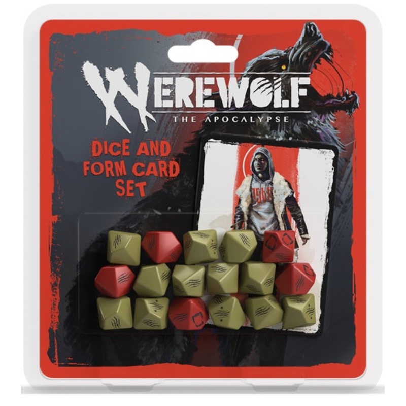Werewolf: The Apocalypse 5th Edition RPG - Dice And Form Card Set