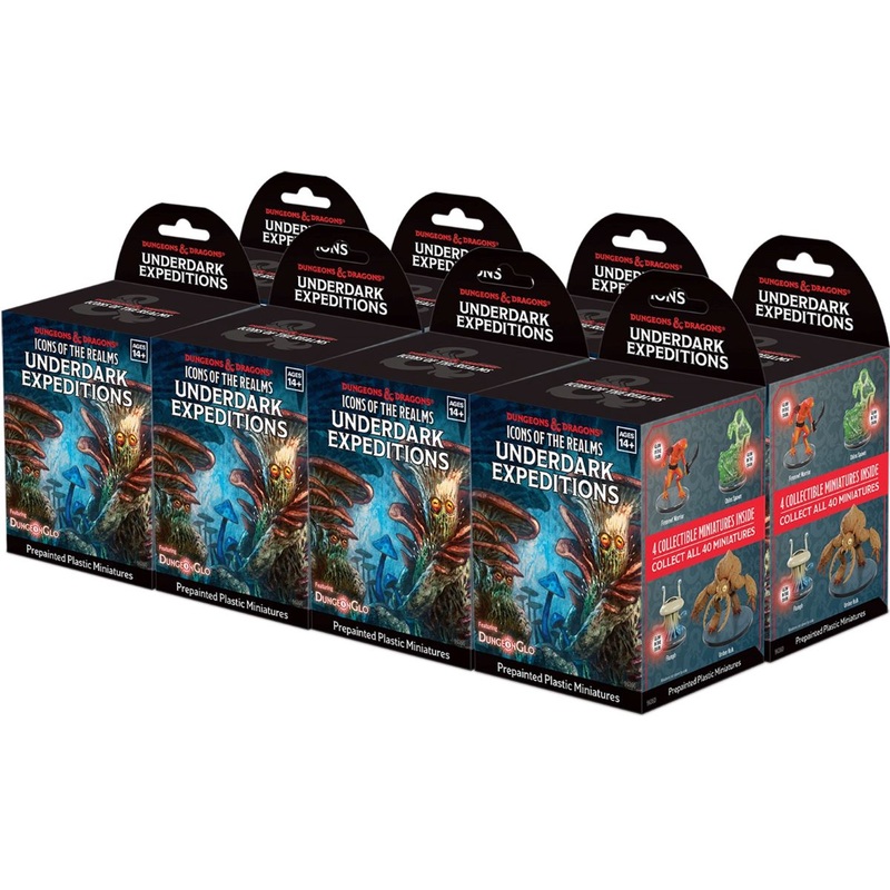 Dungeons & Dragons Icons Of The Realms: Set 36 - Underdark Expeditions 8 Count Booster Brick