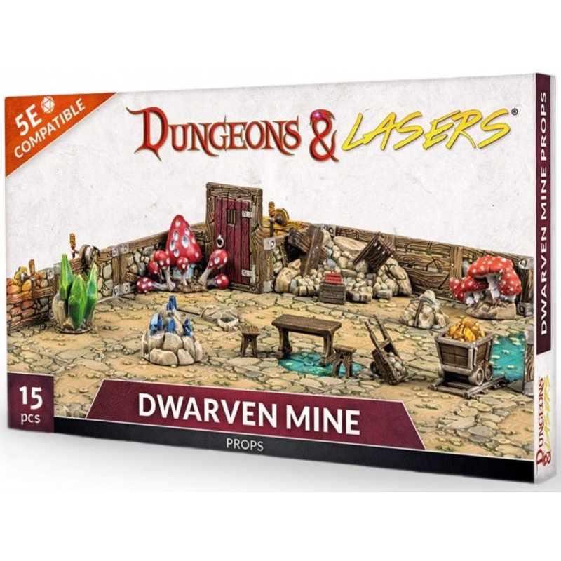 Dungeons & Lasers: Dwarven Mine Props