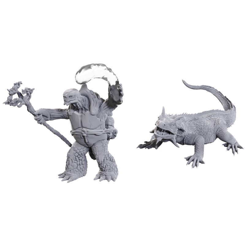 Dungeons & Dragons Nolzurs Miniatures: Wave 24 - Tortle Druid & Wild Shape Giant Lizard