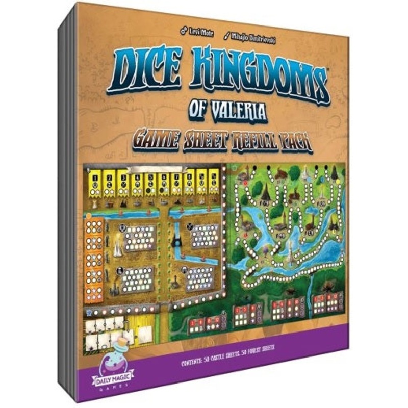 Dice Kingdoms Of Valeria: Game Sheet Refill Pack