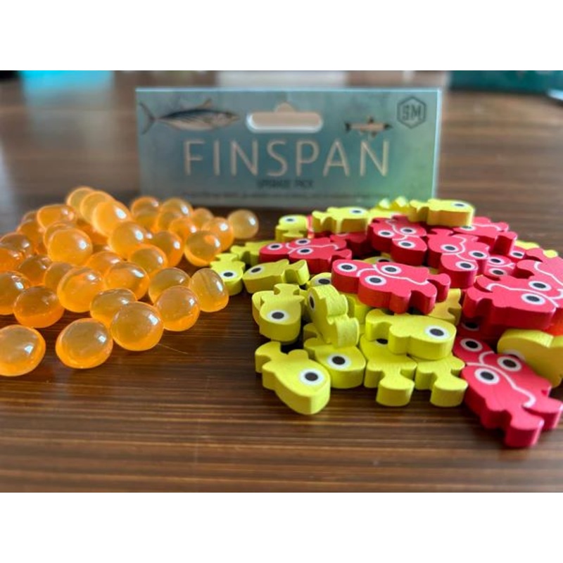 Finspan: Upgrade Pack (Wooden Tokens & Squishy Eggs)