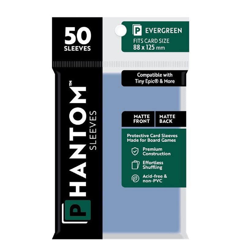Phantom Sleeves: 50 Count - Matte/Matte Tiny Epic+