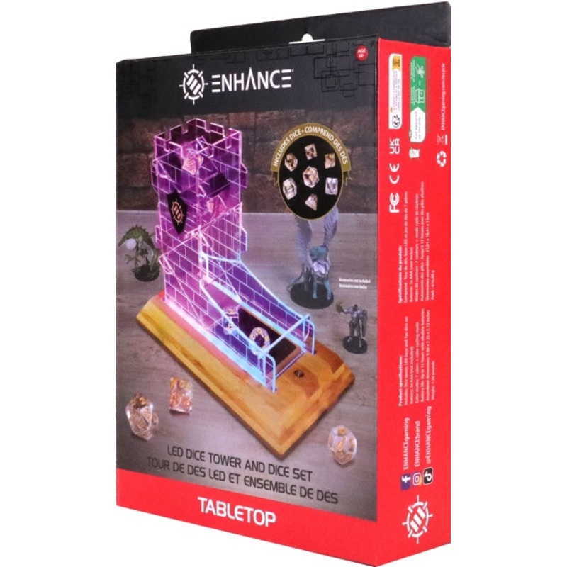 Accessory Power: LED Dice Tower & 7 Piece Dice Set