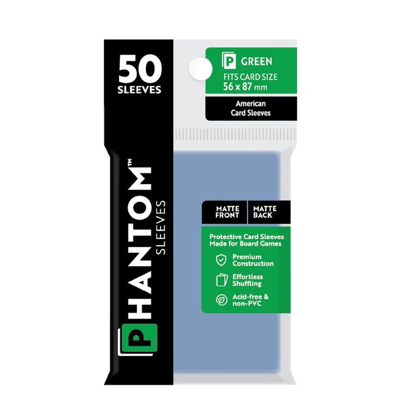 Phantom Sleeves: 50 Count - Matte/Matte Catan+