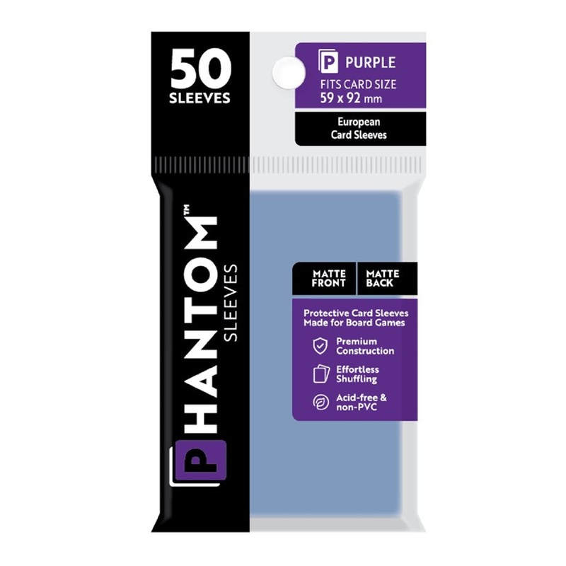 Phantom Sleeves: 50 Count - Matte/Matte European
