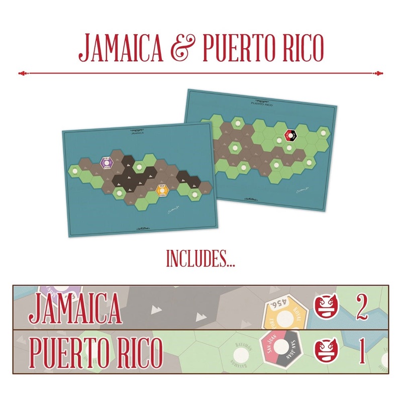 Age Of Steam Deluxe: Jamaica & Puerto Rico (Promo Maps)