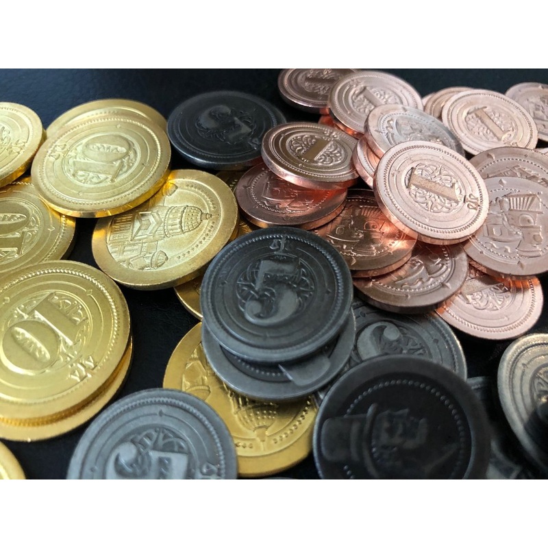 Metal Industrial Coins: 50 Piece Set
