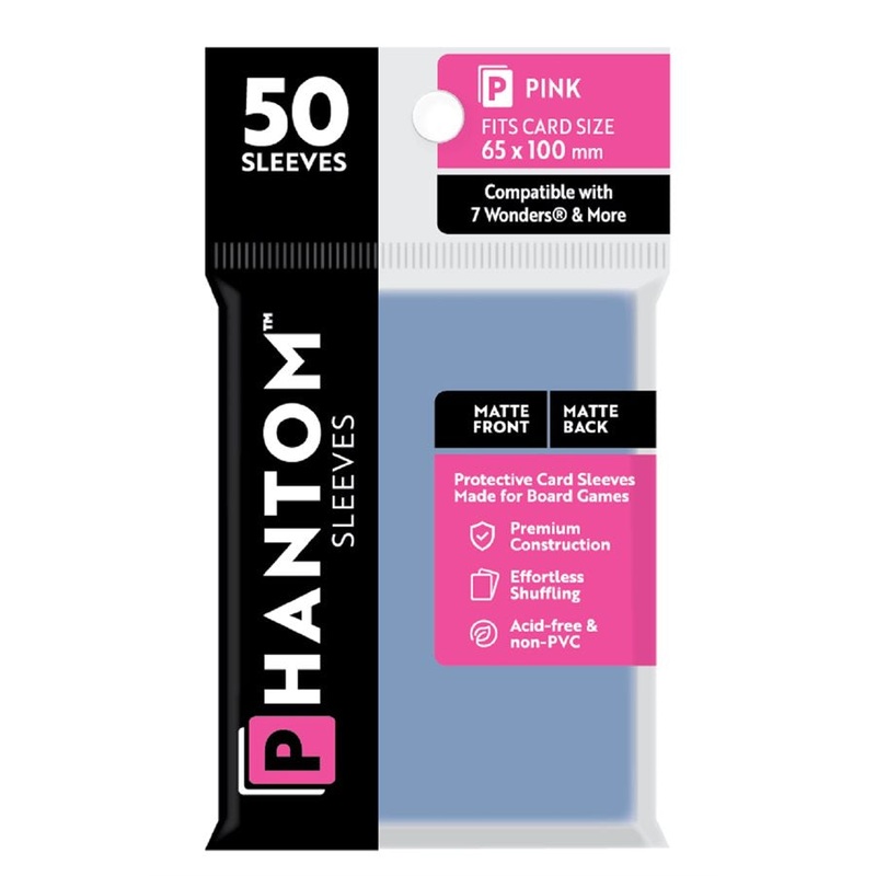 Phantom Sleeves: 50 Count - Matte/Matte 7 Wonders