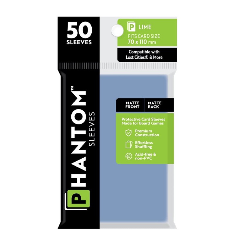 Phantom Sleeves: 50 Count - Matte/Matte Lost Cities+