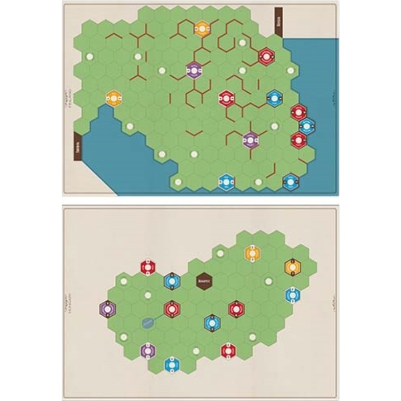 Age Of Steam Deluxe: Hungary & Finland Map