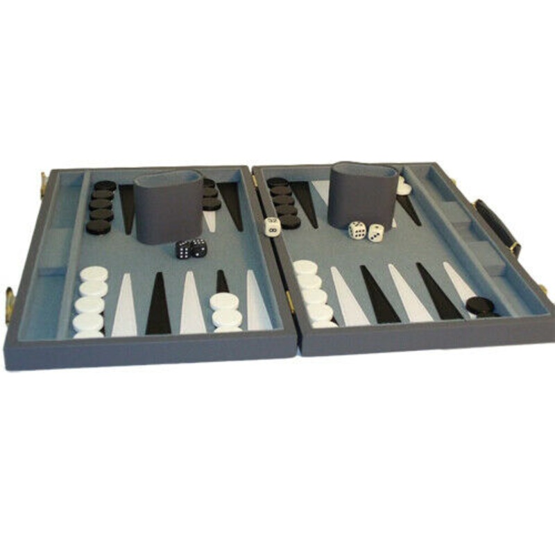 Backgammon: 18" Grey Vinyl