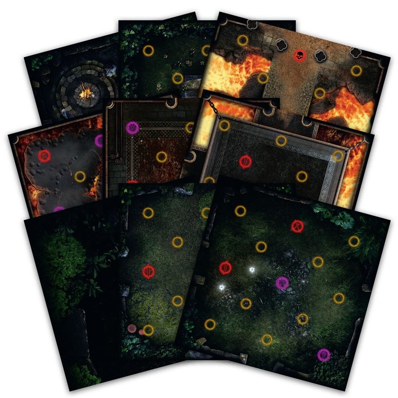 Dark Souls: The Board Game - Darkroot Basin & Iron Keep Tiles