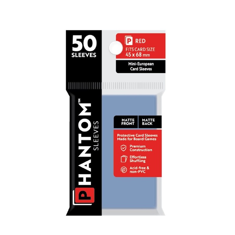 Phantom Sleeves: 50 Count - Matte/Matte Mini-European