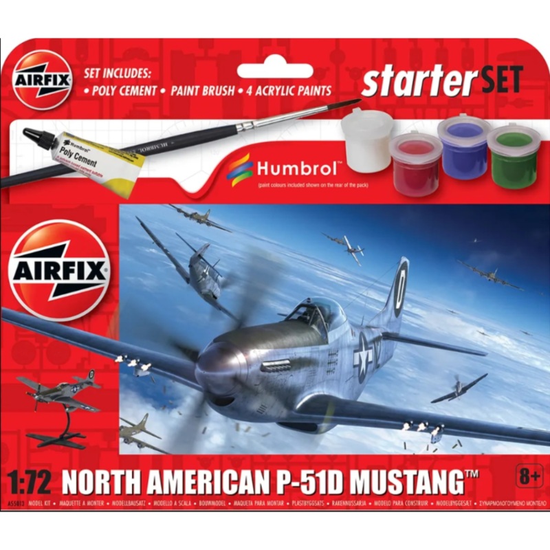 AFX Starter Set Mustang P-51D 1:72