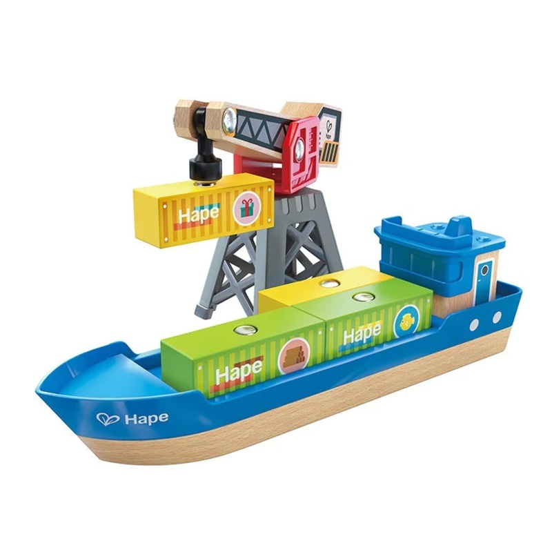 Hape Cargo Ship & Crane