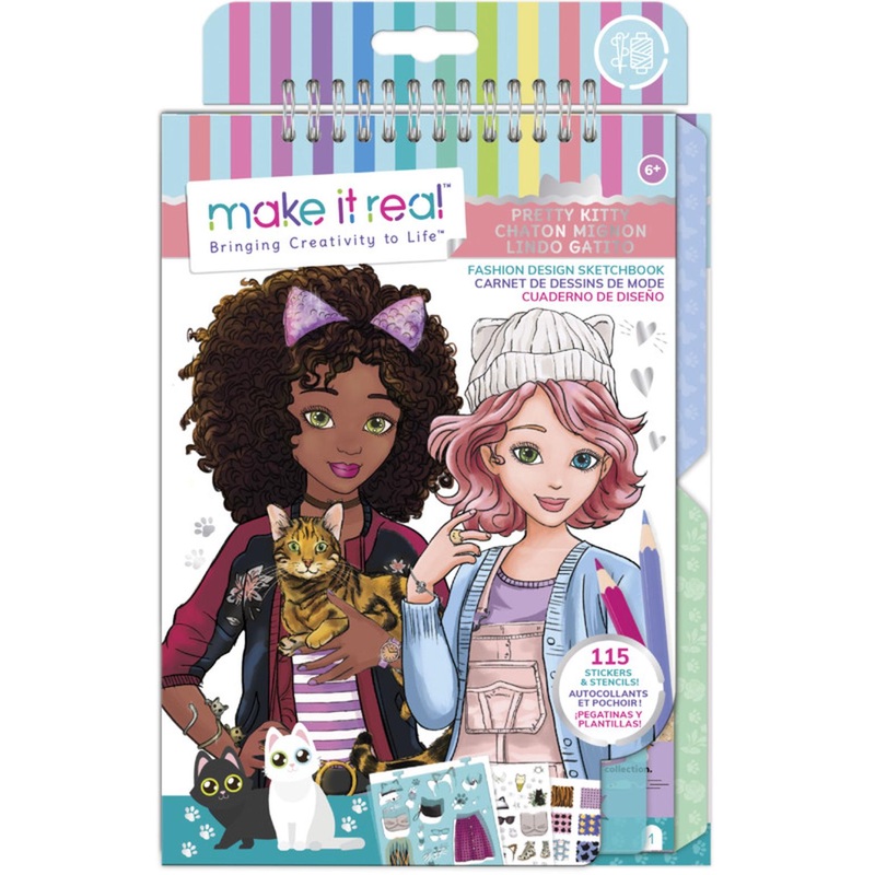 Make It Real Fashion Sketch Kitty