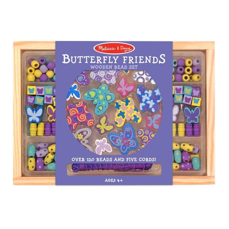 MD Butterfly Wooden Bead Set