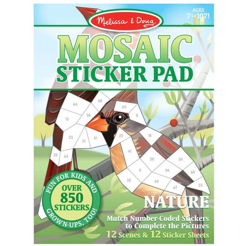MD Mosiac Sticker Pad Nature