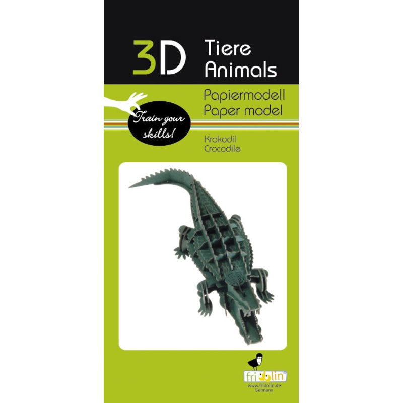3D Paper Crocodile