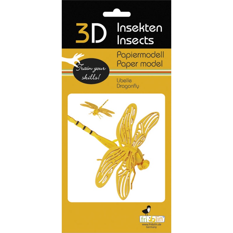 3D Paper Model Dragonfly
